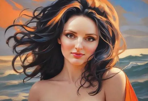 melisandre,fantasy portrait,fantasy woman,oil painting,fantasy art,seoige,Digital Art,Impressionism