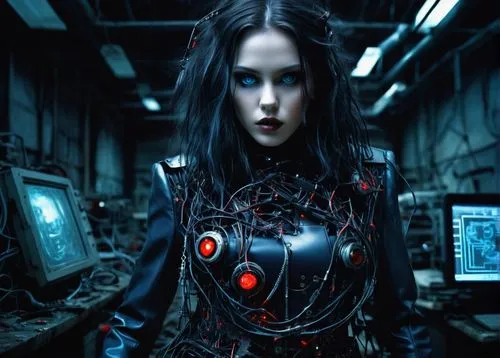 cybernetics,biomechanical,cyber,circuitry,humanoid,cyberspace,cyborg,robotic,sci fi,scifi,cyberpunk,wearables,sidonia,sci-fi,sci - fi,circuit board,telephone operator,women in technology,virtual world,red eyes,Photography,Fashion Photography,Fashion Photography 05