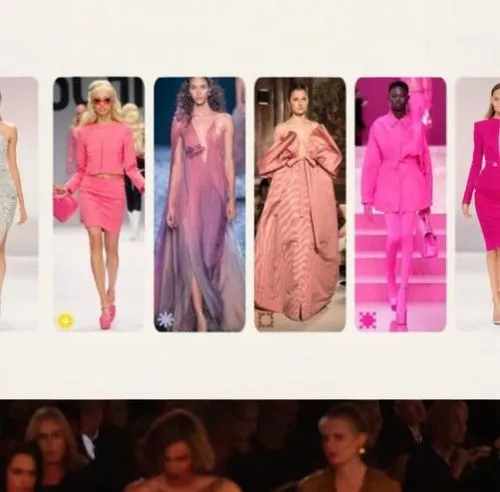 siriano,catwalks,moschini,gowns,fashiontv,gold-pink earthy colors