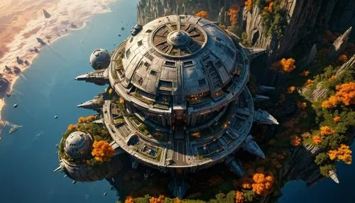 valerian,skyscraper,the skyscraper,citadel,skycraper,atlantis,futuristic architecture,nautilus,vertigo,water castle,kadala,futuristic landscape,sentinel,sky apartment,imperial shores,the observation deck,stalin skyscraper,artificial island,floating island,terraforming