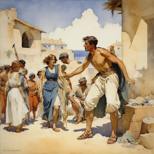 thymelicus,biblical narrative characters,pilate,apulia,the death of socrates,pentathlon,samaritan,sparta,bougereau,greek,lampides,puglia,orientalism,trumpet of jericho,the pied piper of hamelin,greek in a circle,romans,bouleuterion,athenian,2nd century,Illustration,Paper based,Paper Based 23