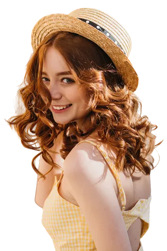 girl wearing hat,the hat-female,straw hat,sun hat,panama hat,high sun hat,womans seaside hat,mock sun hat,yellow sun hat,hat womens filcowy,women's hat,trilby,hat womens,fedora,brown hat,woman's hat,girl on a white background,redhead doll,hat,ladies hat