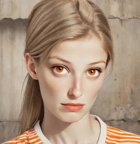 women's eyes,woman face,girl portrait,woman's face,portrait of a girl,digital painting,face portrait,world digital painting,fantasy portrait,natural cosmetic,orange eyes,portrait background,woman portrait,orange,female model,aperol,blonde woman,young woman,illustrator,bloned portrait