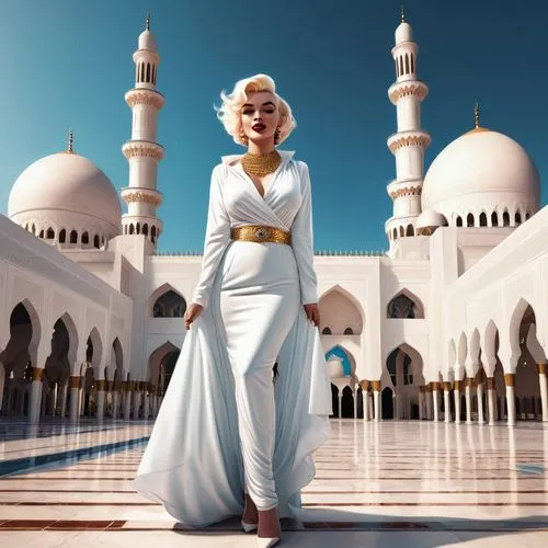 rem in arabian nights,agrabah,homogenic,dhabi,abu dhabi mosque,sheikh zayed grand mosque,Conceptual Art,Fantasy,Fantasy 21