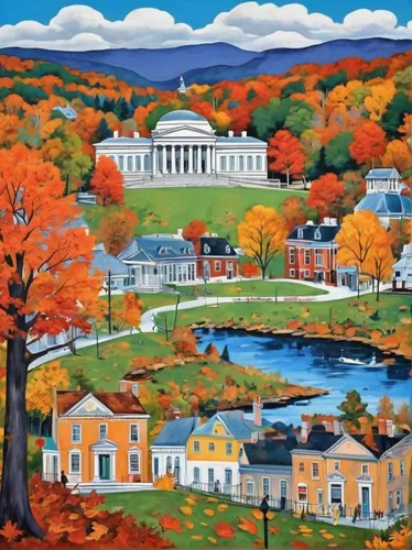 fall landscape,virginia,autumn landscape,vermont,new england,fall foliage,robert duncanson,lewisburg,west virginia,david bates,massachusetts,peabody institute,maryland,petersburg,columbia,ct,maine,capital hill,richmond,northeastern,Illustration,Black and White,Black and White 25