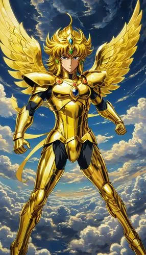 seiya,superwasp,goldar,sekaric,zauriel,goddess of justice,angelico,aguilera,gosei,hawkgirl,alteon,rahxephon,mayura,serpieri,oro,cynosbatos,kurumada,gollust,gold spangle,gyrich,Illustration,Japanese style,Japanese Style 10