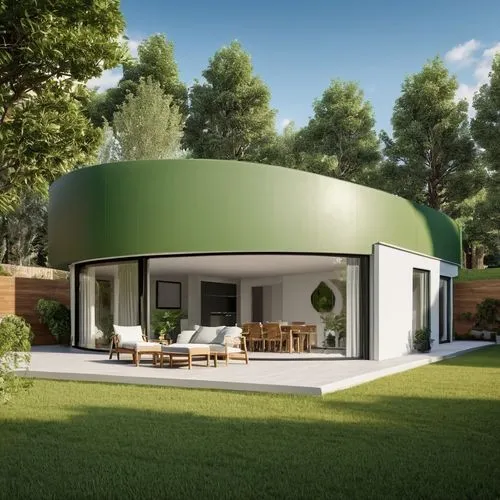 greenhut,3d rendering,mid century house,cubic house,prefabricated,modern house,sketchup,green living,vivienda,cube house,renders,unimodular,aircell,inverted cottage,holiday home,render,electrohome,inmobiliaria,smart house,greenbox,Photography,General,Realistic