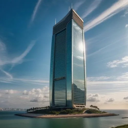 อาคารกระจกสูงสุดล้ำอนาคตกลางน้ำทะเล อาคารงดงามสเหมือนจริง,,largest hotel in dubai,tallest hotel dubai,dhabi,abu dhabi,abu-dhabi,the skyscraper,skyscapers,skyscraper,united arab emirates,renaissance to