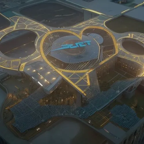 Human buildings create shapes beyond imagination. The atmosphere, sky, weather, and surface of Sea have clearly visible signs with the building's name written on P O T E.  on roof,shanghai disney,sola