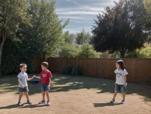 Playing together in the yard,petanque,bocce,dji spark,playing outdoors,outdoor basketball,tetherball,children playing,outdoor games,rope skipping,korfball,tennis lesson,fistball,whiffle,quoits,outdoor