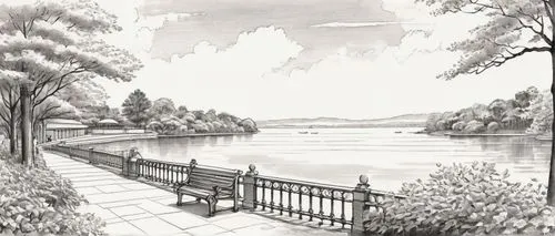 sketchup,dock on beeds lake,boat dock,towpath,riverfront,harborwalk,occoquan,riversides,riverside,montlake,wooden bridge,lake view,riverbank,river view,towpaths,boardwalks,river side,waterfront,shorefront,riverside park,Illustration,Paper based,Paper Based 30