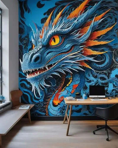 painted dragon,dragon design,dragon,fire breathing dragon,wall painting,3d art,wall art,wall decoration,dragonja,dragons,painted wall,charizard,artabazus,graffiti art,dragon of earth,jaggi,roa,wall paint,dragon fire,firedrake,Art,Artistic Painting,Artistic Painting 51