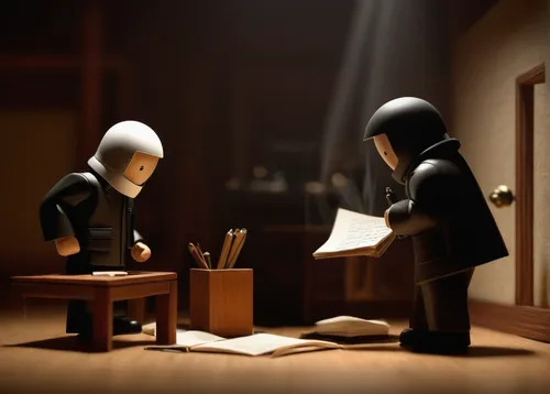 playmobil,monks,interrogation,miniature figures,contemporary witnesses,nuns,binding contract,carmelite order,night administrator,attorney,preachers,the local administration of mastery,minifigures,investigation,wooden figures,lawyer,sci fiction illustration,children studying,interrogation point,authorship,Illustration,Abstract Fantasy,Abstract Fantasy 22