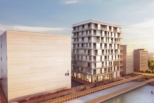 make a render for this building  and the buidling necy to it ,hafencity,building honeycomb,appartment building,elbphilharmonie,hotel barcelona city and coast,3d rendering,autostadt wolfsburg,malopolsk