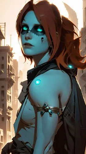 transistor,leela,irisa,elona,mystique,cortana,Conceptual Art,Sci-Fi,Sci-Fi 17