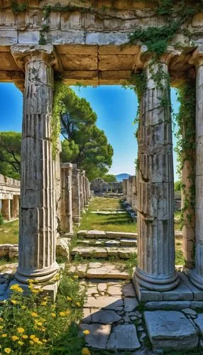 paestum,leptis,ephesus,ancient olympia,celsus library,temple of diana,segesta,temple of hercules,hierapolis,roman temple,greek temple,roman columns,messene,eleusis,roman ruins,peristyle,ostia,priene,artemis temple,caesonia,Conceptual Art,Graffiti Art,Graffiti Art 06