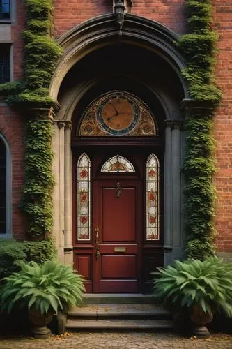 front door,garden door,church door,brownstone,marylhurst,driehaus,brownstones,old door,doorkeepers,biedermeier,doorway,main door,grandfather clock,the threshold of the house,door,the door,doorways,door wreath,old victorian,iron door,Art,Classical Oil Painting,Classical Oil Painting 07