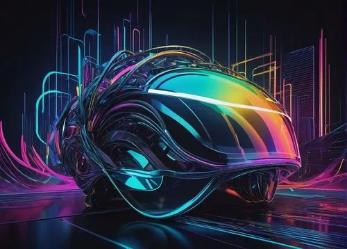 bicycle helmet,helmet,motorcycle helmet,prism ball,3d car wallpaper,cyber,cinema 4d,futuristic,80's design,cyberspace,ski helmet,helmets,torus,cyber glasses,colorful foil background,digiart,echo,scifi,computer art,iridescent,Photography,Fashion Photography,Fashion Photography 22