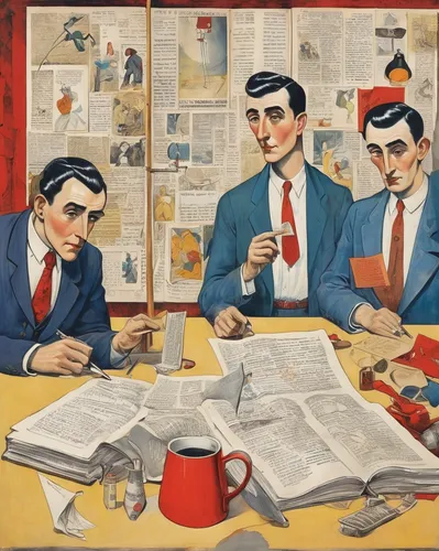 businessmen,receptionists,vintage illustration,white-collar worker,barbershop,workers,the coca-cola company,vintage art,business men,call centre,business people,car dealer,men sitting,fifties records,postmasters,staplers,economist,barber shop,telephony,retro cartoon people,Illustration,Black and White,Black and White 25