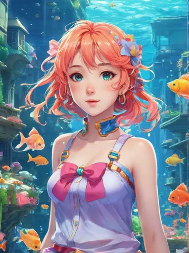 underwater background,mermaid background,nami,under the sea,nora,nemo,vanessa (butterfly),白斩鸡,ocean background,beautiful fish,coral charm,cg artwork,portrait background,the sea maid,aquarium,venetia,under the water,koi,mermaid scales background,lilikoi,Illustration,Japanese style,Japanese Style 02