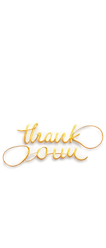 Golden logo, "Thank You" text, cursive font, bold outline, shiny metallic surface, rounded edges, 3D effect, soft focus, warm lighting, pastel color tone, centered composition.,thanking,thankfulness,t