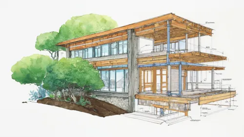 house drawing,garden elevation,eco-construction,timber house,stilt house,tree house,stilt houses,wooden house,core renovation,treehouse,architect plan,tree house hotel,archidaily,mid century house,two