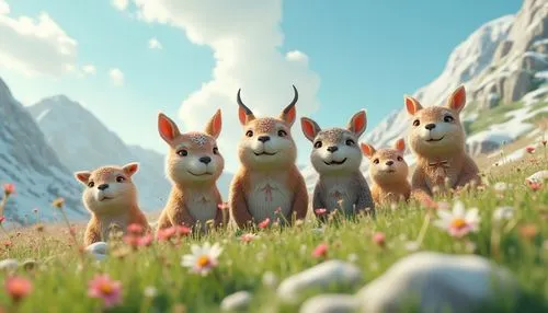 corgis,animal film,foxes,disneynature,eevee,foxhunting,Unique,3D,3D Character