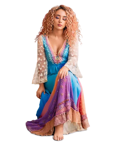 sari,rapunzel,merida,moana,yogananda,yemeni,persian,female doll,gypsy hair,indian woman,bangladeshi taka,amitava saha,sultana,radha,aladha,hoopskirt,cloth doll,tiana,watercolor women accessory,indian sadhu,Illustration,Retro,Retro 10