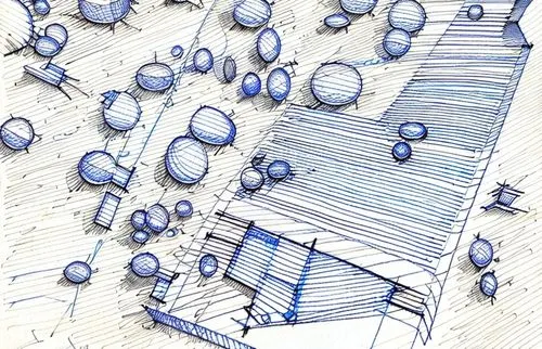 diagrammatic mapping, keep the blue as blue, colored pencil sketch, colorful, blue, hand drawn,rainwater drops,aquaculture,rain field,rain drops,raindrops,hand-drawn illustration,waterdrops,rain showe