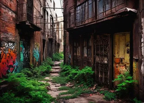 alleys,alleyways,alleyway,alley,abandoned places,derelict,disused,abandoned place,abandoned factory,dereliction,lost place,old linden alley,callowhill,laneways,brownfield,abandoned,brownfields,ruelle,urban landscape,lostplace,Conceptual Art,Fantasy,Fantasy 17