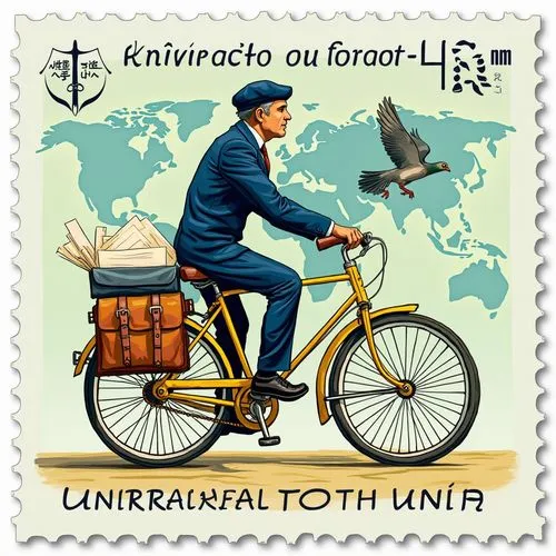 ciclista,eurovelo,icon e-mail,philately,airmail envelope,uci