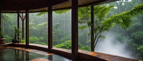 water mist,green waterfall,ubud,vietnam,bamboo curtain,rainforest,rainforests,rain forest,iguazu,banya,amanresorts,bali,costa rica,rain shower,kerala,monsoon,kamandalu,tropical jungle,luxury bathroom,vanuatu,Illustration,Black and White,Black and White 28