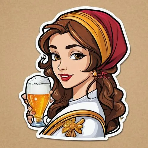 beer crown,beermaker,hefeweizen,pilsner,drink icons,oktoberfest,brewmaster,barmaid,cervecerias,bierbauer,cervecera,pivo,beermakers,warsteiner,paulaner,lowlander,wheat beer,beer,weizen,bierofka,Unique,Design,Sticker