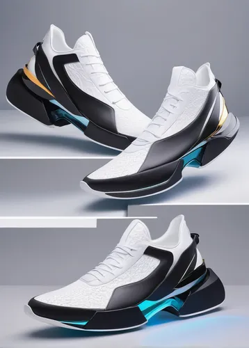 Design a sleek sneaker with futuristic elements.,mags,basketball shoes,vapors,sports shoe,newtons,cycling shoe,track spikes,soccer cleat,lebron james shoes,athletic shoe,sports shoes,flippers,steam ma