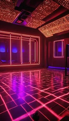 dancefloor,nightclub,disco,dancefloors,ballroom,dance club,spaceland,80's design,ufo interior,discotheque,clubcorp,colored lights,neon coffee,discotheques,clubbing,party lights,sala,floors,spaceship interior,gymnastics room,Photography,General,Realistic