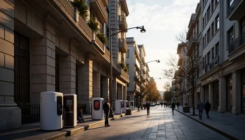 passeig de gracia,streetscape,shopping street,pedestrian zone,carrer,passeig,pedestrianized,the street,calles,eixample,rambla,street view,street scene,street lamps,streetscapes,viale,bollards,the block of the street,street,streetcorner