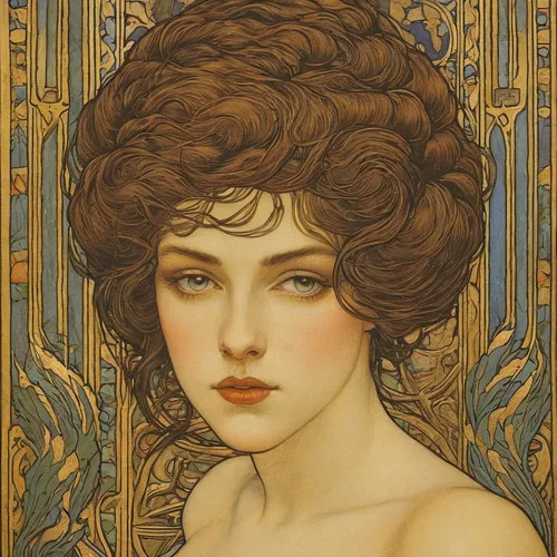 art nouveau,mucha,art nouveau design,art nouveau frames,art nouveau frame,art deco woman,portrait of a girl,cleopatra,venus,artemisia,vintage female portrait,lacerta,flora,art deco frame,portrait of a woman,1906,amano,1905,mary-gold,young woman,Illustration,Retro,Retro 01