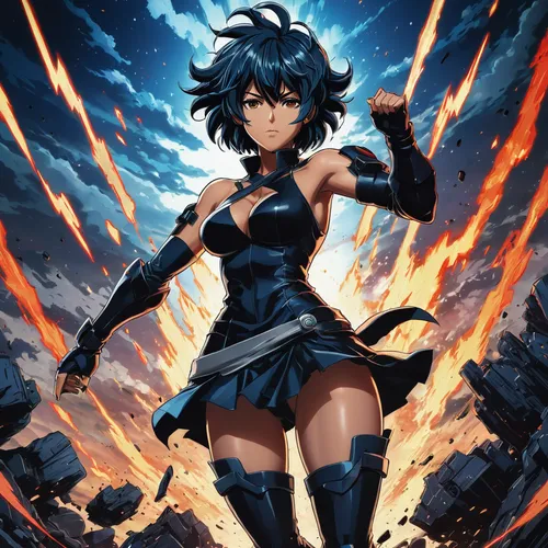 meteora,goddess of justice,aqua,ganai,swordswoman,my hero academia,kayano,cg artwork,phoenix,flame robin,explosion,hamearis lucina,magna,fire background,fire angel,noodle image,toori,fantasia,explosion destroy,gara,Illustration,Realistic Fantasy,Realistic Fantasy 25