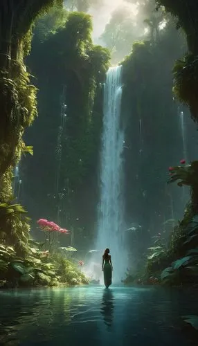 underwater oasis,fantasy landscape,fantasy picture,subkingdom,underwater background,underwater landscape,Conceptual Art,Fantasy,Fantasy 11