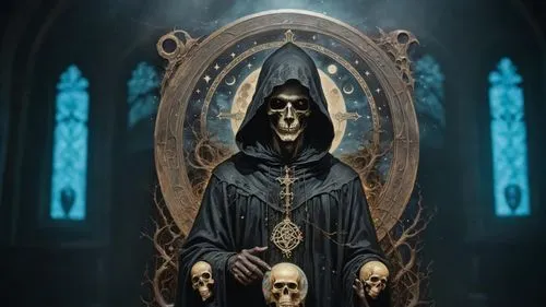 vecna,grim reaper,lich,death god,skeletor,skull statue