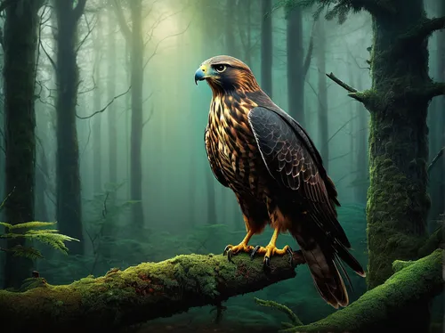 harris's hawk,hawk animal,harris hawk,red shouldered hawk,bird of prey,red tailed hawk,falconiformes,eagle illustration,bird bird-of-prey,new zealand falcon,african eagle,bird painting,golden eagle,mountain hawk eagle,red-tailed hawk,siberian owl,nature bird,singing hawk,black kite,gryphon,Illustration,Abstract Fantasy,Abstract Fantasy 01