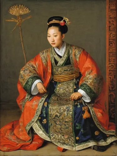 shuanghuan noble,yi sun sin,oriental painting,dongfang meiren,chinese art,asian costume,luo han guo,asian woman,girl with cloth,xing yi quan,hanbok,oriental princess,japanese woman,xiangwei,asian conical hat,oriental girl,korean history,taiwanese opera,child with a book,xuan lian,Art,Classical Oil Painting,Classical Oil Painting 37