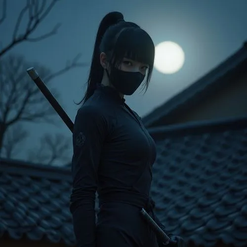 kunoichi,katana,kazama,tenchu,sukeban,kayako,Conceptual Art,Sci-Fi,Sci-Fi 05