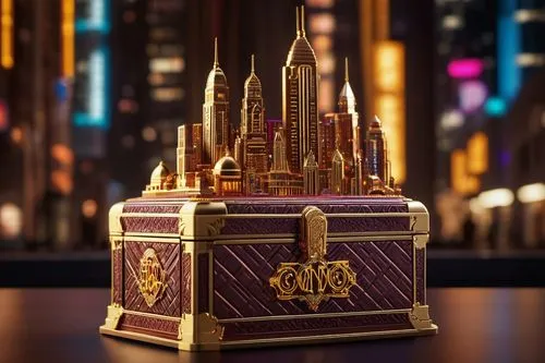 crown chocolates,3d render,gold castle,music box,orchestrion,3d model,engrams,3d rendered,card box,reliquary,zezima,cinderella's castle,hogwarts,ciborium,micropolis,esb,menorahs,basil's cathedral,mod ornaments,crown cork,Conceptual Art,Sci-Fi,Sci-Fi 26