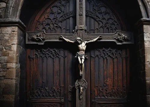 church door,crucifix,main door,front door,iron door,the cross,doorway,calvary,the door,the angel with the cross,wooden cross,door,wooden door,creepy doorway,wayside cross,old door,cani cross,way of the cross,detail,the magdalene,Conceptual Art,Fantasy,Fantasy 13