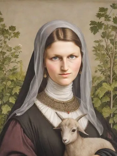 bouguereau,good shepherd,the good shepherd,portrait of christi,shepherdess,foundress