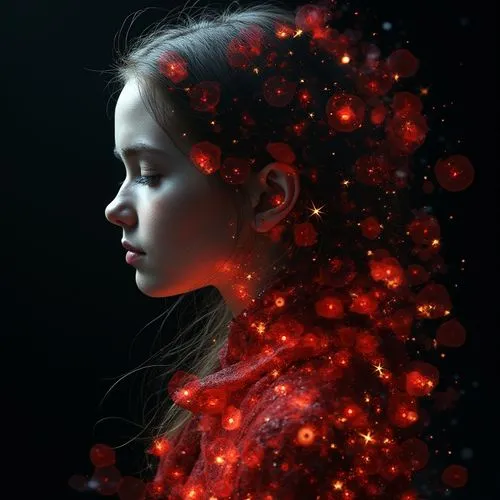 mystical portrait of a girl,digital art,digital painting,world digital painting,apophysis,digital artwork,Photography,Documentary Photography,Documentary Photography 01