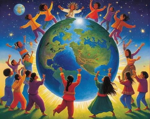 global oneness,world children's day,embrace the world,earth day,loveourplanet,the world,unity in diversity,love earth,the earth,mother earth,human rights day,joy to the world,exo-earth,spring equinox,global responsibility,international family day,world,children's background,connectedness,international women's day,Conceptual Art,Sci-Fi,Sci-Fi 21