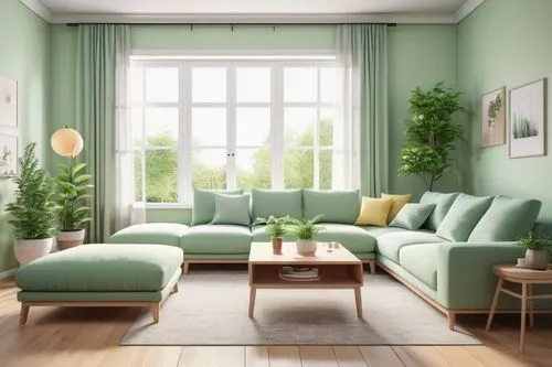 green living,aaaa,livingroom,sitting room,living room,green wallpaper,houseplant,verdant,soft furniture,houseplants,sofa set,furnishing,intensely green hornbeam wallpaper,danish room,danish furniture,sofaer,tropical greens,sage green,donghia,3d rendering,Illustration,Japanese style,Japanese Style 09