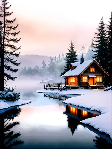 winter house,winter background,winter landscape,christmas landscape,snow landscape,snowy landscape,winter lake,small cabin,the cabin in the mountains,cottage,house with lake,log home,log cabin,snow house,home landscape,summer cottage,snow scene,winter night,winter village,landscape background,Illustration,Realistic Fantasy,Realistic Fantasy 04